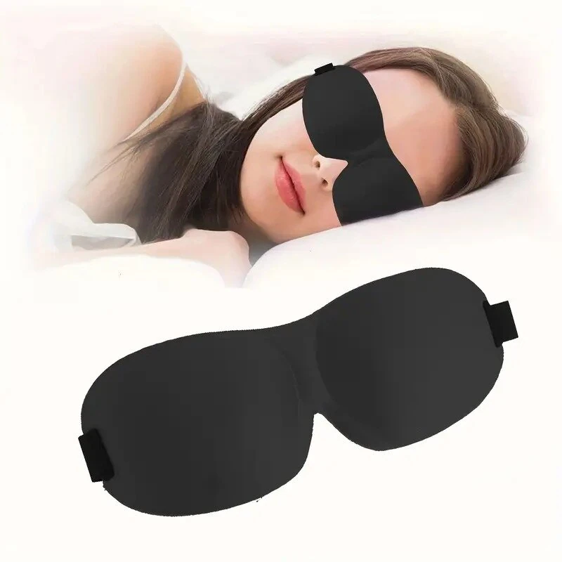 (image for) KALOAD 3D Stereoscopic Sleep Eye Mask Sleep Magic Memory Sponge Black Shading Breathable Quik Sleep for Outdoor Travel