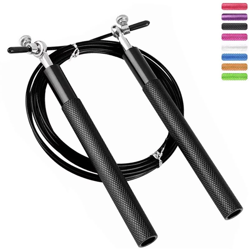KALOAD Steel Wire Jump Rope Skipping Rope Fitness Sports Professional Training Home Exercise Equipment for Fat Reduction (image for) KALOAD Steel Wire Jump Rope Skipping Rope Fitness Sports Professional Training Home Exercise Equipment for Fat Reduction